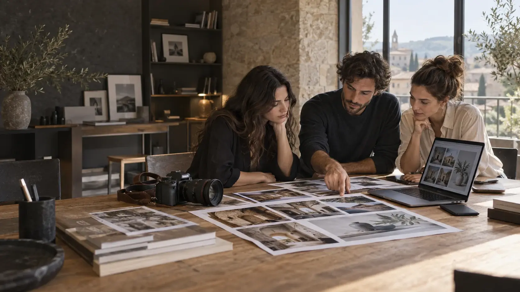 Immagine illustrativa: team al lavoro su contenuti e piano di marketing