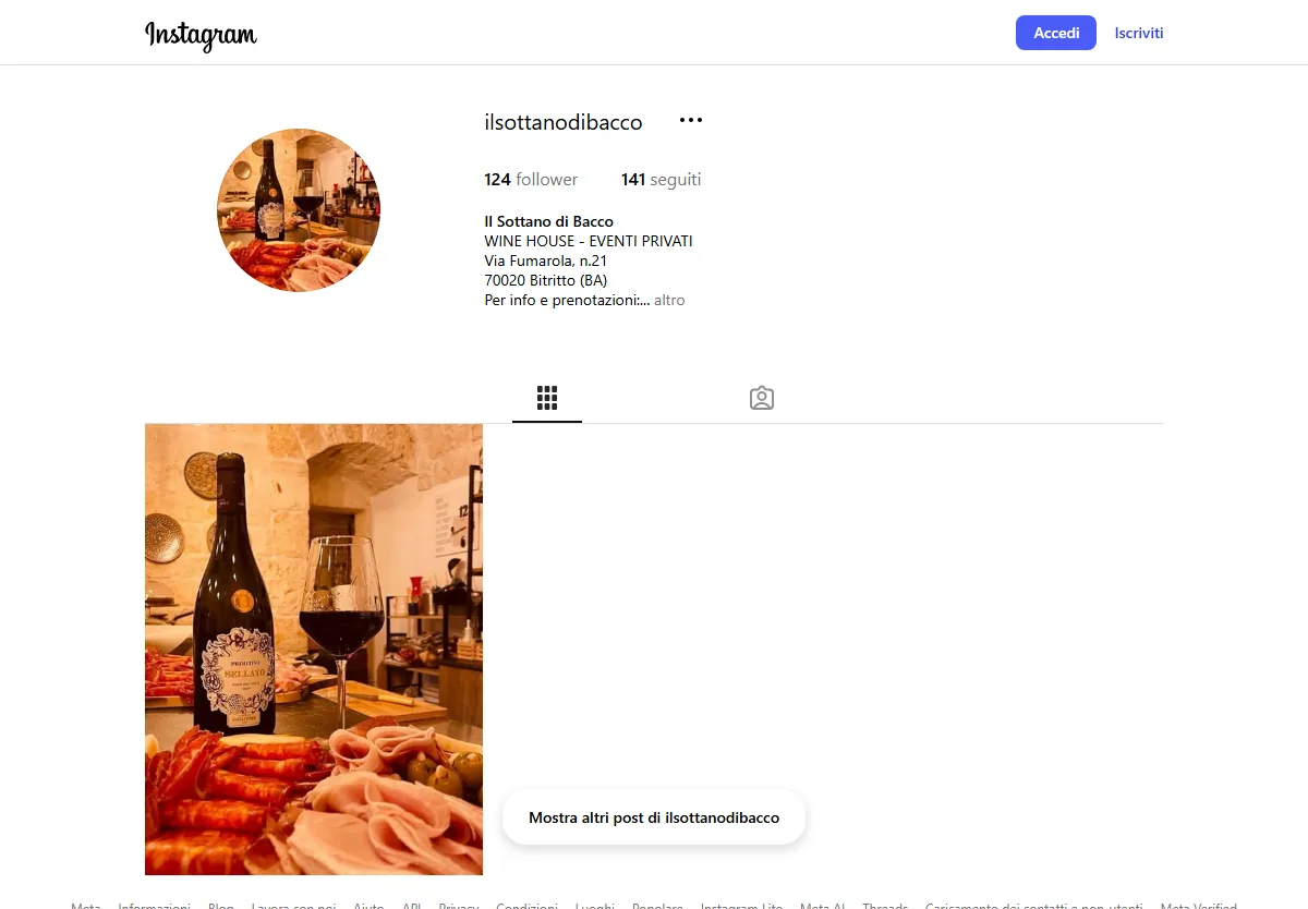 Anteprima del progetto Sottano di Bacco